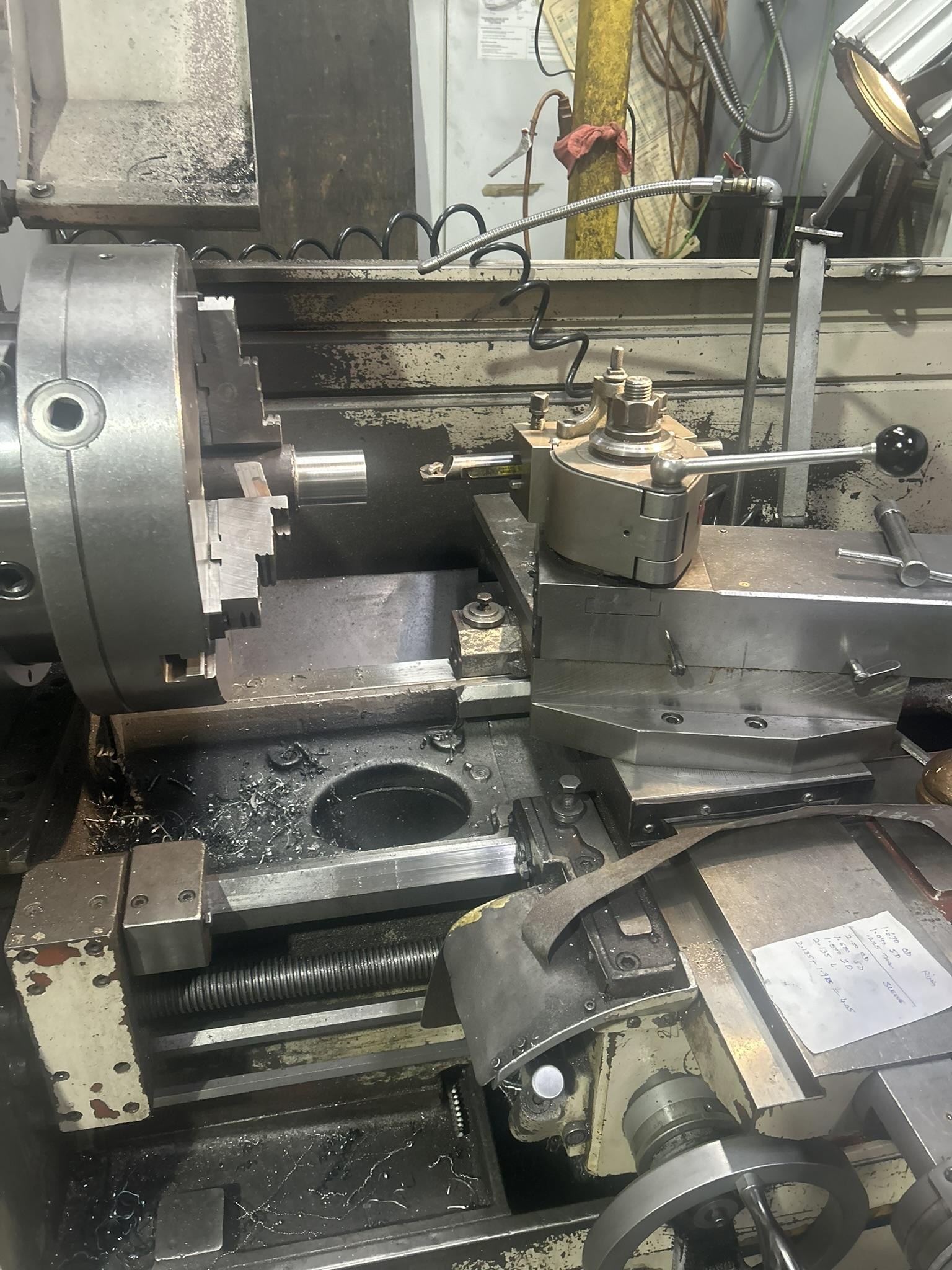 Lathe setup