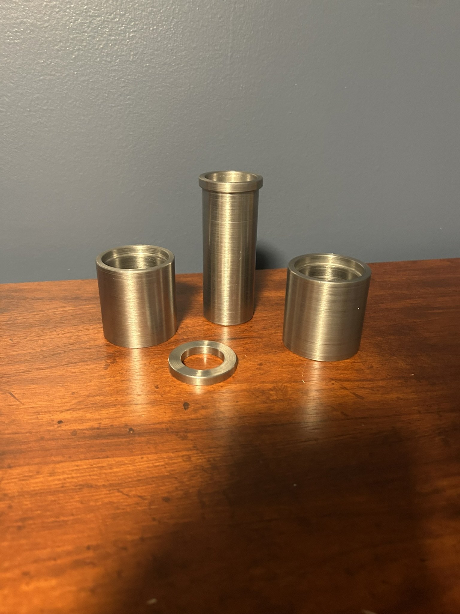 Hub, sleeves and ring together