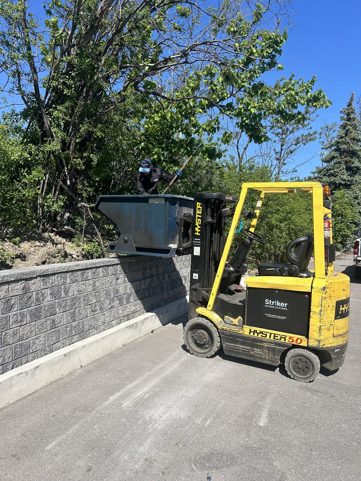 Forklift moving block